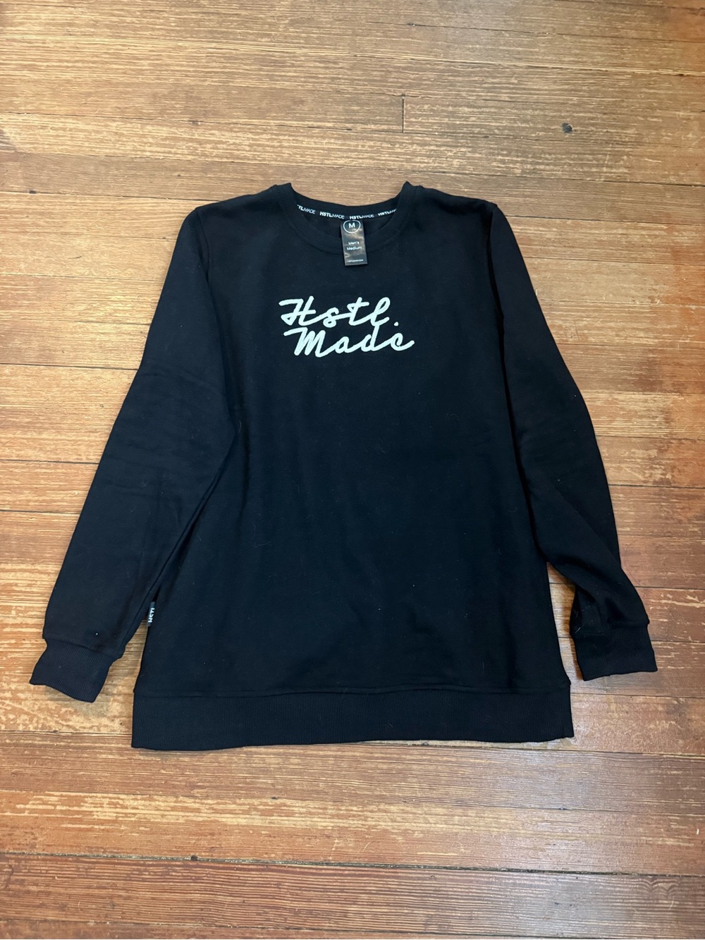 HSTL Made Men’s Black Crewneck Sweatshirt Size Medium